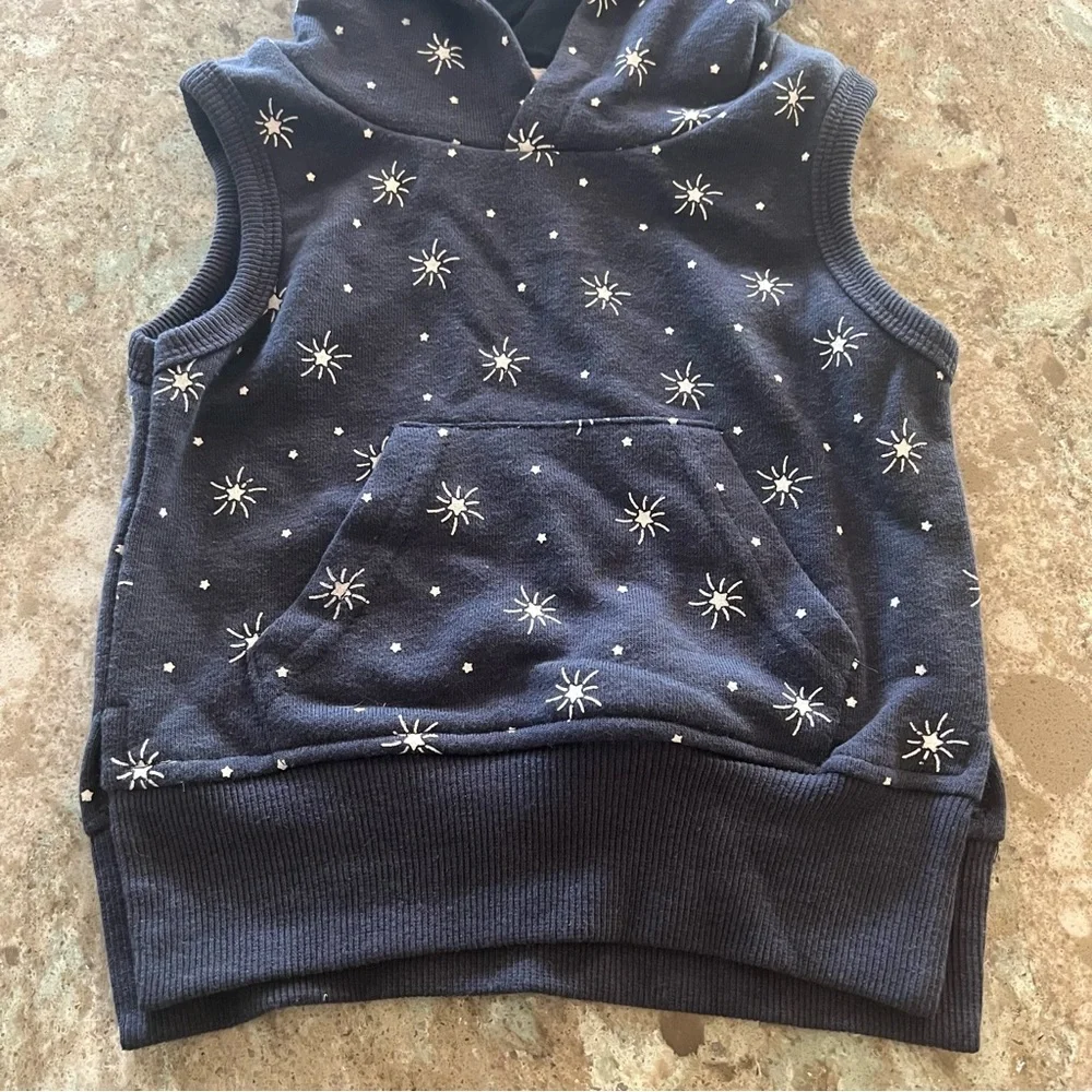 Little Bipsy Navy ๐ Star Sleeveless Hoodie & Shorts Set - Picture 4 of 15